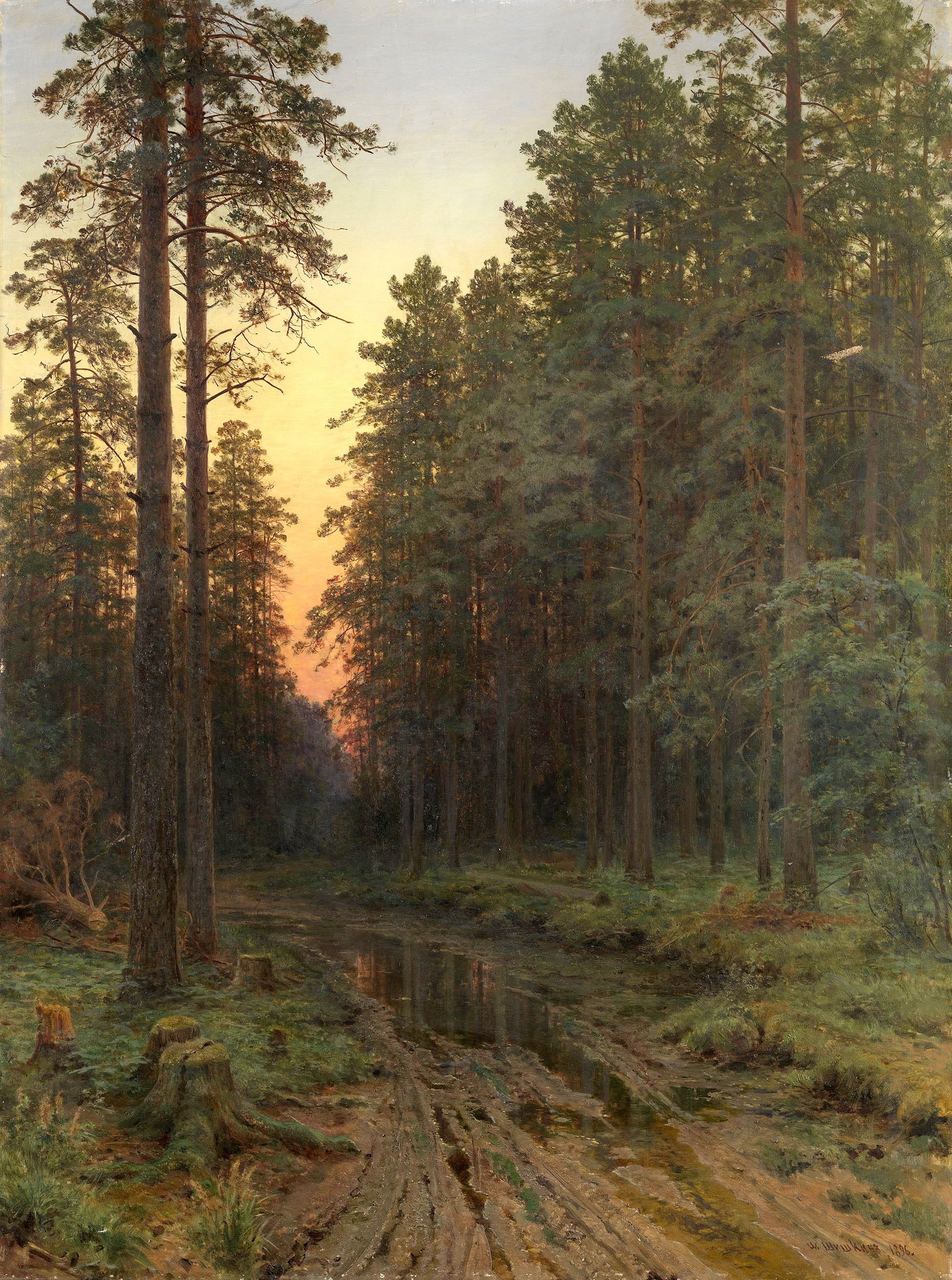 Как называется картина русского художника. Шишкин Сестрорецкий Бор 1886.